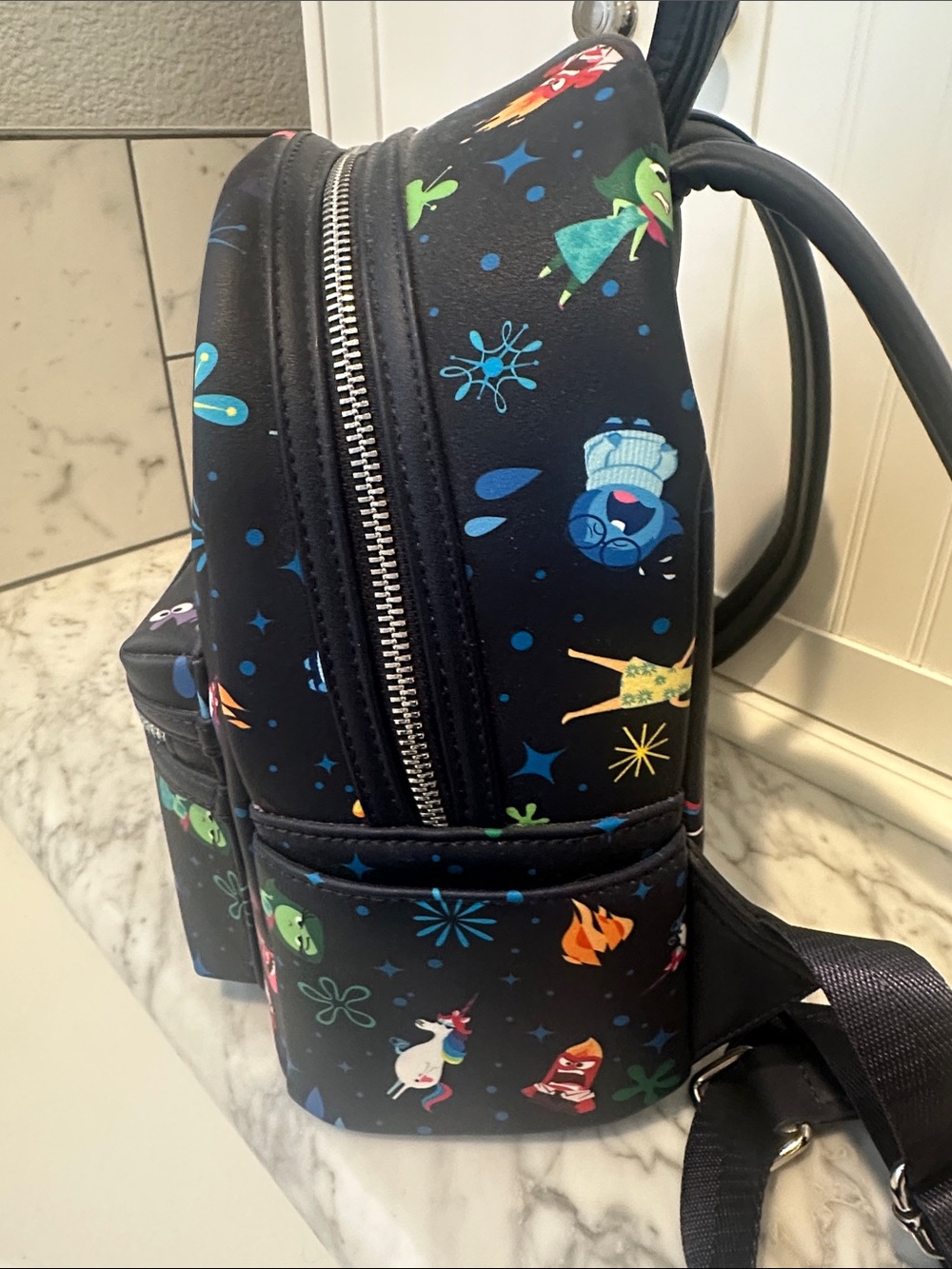 Disney Parks Pixar Loungefly Inside Out AOP Mini Backpack - Picture 5 of 8